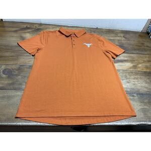 Lululemon Polo Shirt Texas Longhorns Short Sleeve Size Large Burnt Orange NCAA